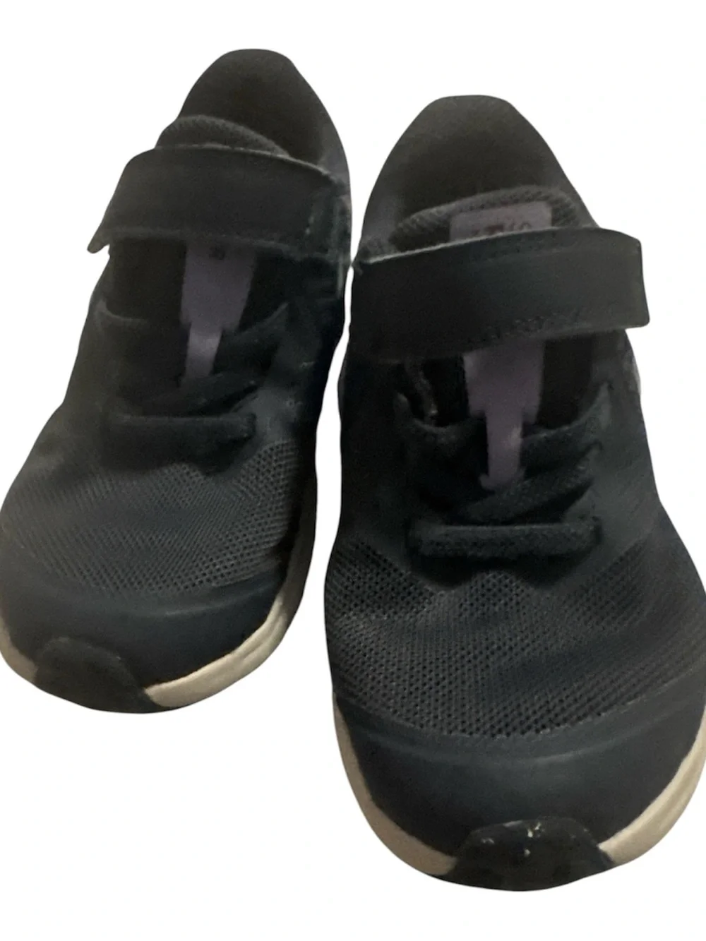 Nike Kids Black Hook-and-Loop Sneakers